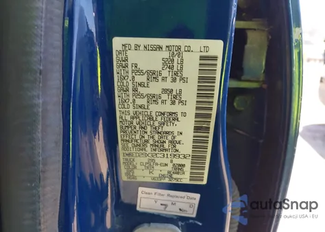 2002 Nissan Frontier Se-V6 from USA, damaged, VIN 1N6ED29X32C319932